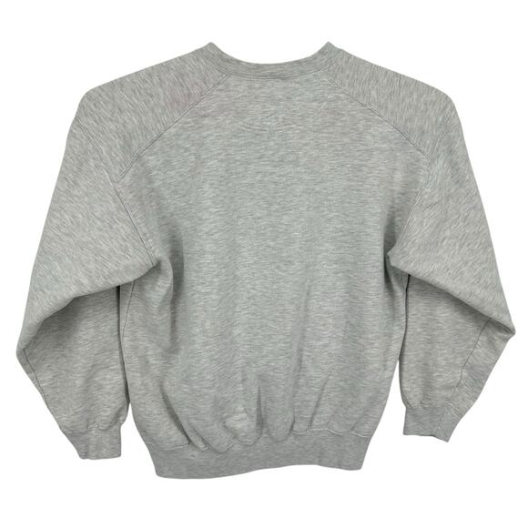 VTG 90s Men's Grey Badger Sport Moose Tracks Wilderness Crewneck Sweatshirt XL - Picture 4 of 6